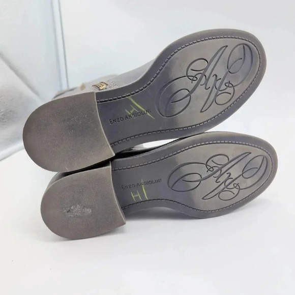 Enzo Angiolini Easayin Blue Leather Suede Knee Boots  sz 6 - Picture 7 of 8